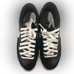 Nike Blazer Low 77 Black and White Lace-Up Shoes